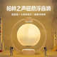 TNXU【柏林之聲丨凌空懸浮】高端磁懸浮藍牙音響月球夜燈音箱氛圍臥室擺件送閨蜜情侶送男女友生日禮物 木紋底座七彩月球燈藍牙音響 官方標配