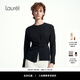 Laurèl勞芮25春新款時(shí)尚不對稱扭褶高智極簡上衣女LWD361C00600 經(jīng)典黑 XS 155/80A