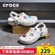 卡駱馳crocs貝雅洞洞鞋夏季新款休閑女鞋透氣運動(dòng)情侶拖鞋沙灘鞋涼鞋男 10126-100熱推（建議拍小一碼） 36-37 (220mm)