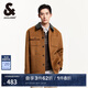 杰克·瓊斯（JACK&JONES） 秋季工裝中長(zhǎng)款外套PU領(lǐng)多口袋羊毛混紡毛呢大衣男裝224327004