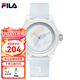 斐樂(lè )（FILA）手表女時(shí)尚石英表硅膠手表男女表情侶表初中高中學(xué)生運動(dòng)生日禮物 淺粉藍6113-024【數字刻度】 39mm