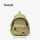 FOSTYLE【明星同款】15寸帽檐雙肩包Dora通勤旅游戶(hù)外雙肩包書(shū)包媽咪女包 卡其色/15寸