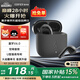 漫步者（EDIFIER）元?dú)鈧}Lolli Air真無線藍(lán)牙耳機(jī)半入耳花再降噪通話聽歌空間音效AI翻譯蘿莉適配蘋果華為小米手機(jī) 【入會立減5元】墨玉灰+耳機(jī)套