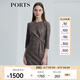 PORTS寶姿女裝 秋冬新品連衣裙LL9D173LFW021 栗褐色條格 XS (2)