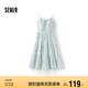 森馬（Semir）連衣裙女設(shè)計(jì)感肌理浪漫2025夏季甜美花邊碎花吊帶裙107425114051