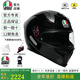 AGV K5S摩托車(chē)雙鏡片頭盔機車(chē)跑盔男女騎行全盔四季通用安全帽3C BLACK XL（適合60-63頭圍）