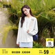 森馬（Semir）長袖T恤女字母印花oversize個(gè)性2025夏季上衣鹽甜系109325101001