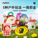 彌鹿（MiDeer）夏季戶(hù)外出游套裝幼兒園書(shū)包雙肩包生日禮物兒童男女孩外出小背包 【S碼-小蘋(píng)果】3-6歲+戶(hù)外套裝