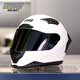 GSB摩托車(chē)頭盔3C認證世界通用電動(dòng)車(chē)摩托車(chē)通勤踏板頭盔男女盔gsb371 珍珠白加一片黑茶鏡片+順豐快遞 L（建議56-57頭圍）