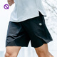 QINKUNG輕功城市慢跑短褲QINKUNG夏季運動休閑日常跑步短褲五分男女款 【男款】黑色 XL