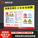 豪思克普 有限空間標(biāo)識牌警示牌作業(yè)風(fēng)險職業(yè)危害安全告示牌20*30cm ABS板密閉車間有限空間作業(yè)安全（橫版）