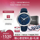 安普里奧·阿瑪尼（Emporio Armani）手表男士 皮帶商務休閑歐美表機械表生日禮物送男友送老公AR60030