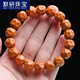 默研（MOYAN）直切猴頭手串雕刻無(wú)相鯊魚(yú)背光珠男士繞指柔文玩佛珠念珠直播 猴頭奶酪13-14MM  A11-101