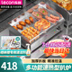 樂(lè)創(chuàng)（lecon）電扒爐商用小型煎牛扒 夜市創(chuàng)業(yè)擺攤鐵板燒商用設(shè)備 鐵板魷魚小型手抓餅小吃電熱燃?xì)?標(biāo)準(zhǔn)款EG-818B【單溫控+鐵板款】