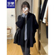 羅蒙（ROMON）早秋季2025新款女裝今年流行設(shè)計感毛衣針織開衫女士厚外套秋冬 黑色 L -105-115斤