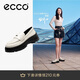 愛步（ECCO） 樂福鞋女 牛皮厚底圓頭百搭深口單鞋 蹤跡30女鞋220723 石灰色35