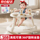 ANGI BABY嬰兒學(xué)步車可調(diào)節(jié)高低寶寶學(xué)步手推車多功能兒童助步車音樂玩具 奶咖米【玩具音樂盤+腳墊+投籃】 多功能學(xué)步助步車周歲禮物