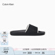 Calvin KleinJeans【七夕禮物】25春夏男士ck字母撞色一字休閑涼拖鞋YM01234 0GM-黑色/白色 43