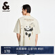 杰克·瓊斯（JACK&JONES） 百搭潮流胸前肌理感膠印背后熊貓圖案T恤短袖上衣男裝225201093