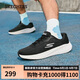 斯凱奇（SKECHERS）搖搖鞋男鞋夏季軟底跑步鞋網(wǎng)面透氣戶外運(yùn)動(dòng)鞋休閑健步鞋220382