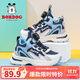 巴布豆童鞋秋季兒童運動(dòng)鞋網(wǎng)面軟底男童跑步鞋102543010藏青藍/米29