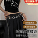 曇蓓漫復古感金屬腰鏈女裝飾裙子銀色民族風(fēng)腰帶時(shí)尚休閑配飾朋克風(fēng)掛飾 銀色腰鏈【月牙芒星】約114cm