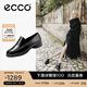 愛步（ECCO）樂福鞋女 時(shí)尚潮流百搭經(jīng)典英倫風(fēng)低跟單鞋女 雕塑222313 黑色22231301001 37