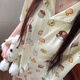 嘉綢chiikawa睡衣女款夏季卡通學(xué)生ins日系可愛烏薩奇吉伊小八套裝家 4171雙短輕松熊 M 80-100斤