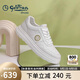 金利來（Goldlion）男鞋25年新款皮面運(yùn)動鞋厚底增高百搭小白鞋G500510216BBE白色37