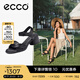 愛(ài)步（ECCO）涼鞋女 一字式扣帶優(yōu)雅媽媽百搭透氣粗跟高跟鞋 雕塑222793 黑色22279301001 38