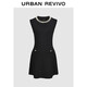 UR2025秋季新款女裝法式氣質(zhì)釘珠飾超短針織連衣裙UWG950204