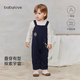 babylove嬰幼兒背帶褲春秋季長褲寶寶外出百搭直筒褲兒童銀河觀察員 銀河觀察員 90