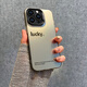世詠（SHIYONG）適用蘋(píng)果14pro手機(jī)殼 iPhone14Pro保護(hù)套全包超薄簡(jiǎn)約創(chuàng)意個(gè)性彩銀鐳射防摔男女款 黑色