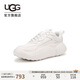 UGG春季新款舒適系帶厚底時尚老爹鞋 1166010WHT|白色37