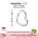 潘多拉（PANDORA）不對稱心形耳環(huán)時尚單品簡約時髦七夕情人節(jié)禮物送女友 不對稱心形耳環(huán) 均碼