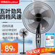 榮事達（Royalstar） 電風扇落地扇家用宿舍搖頭風扇轉(zhuǎn)頁五葉大風量可升降 16英寸【機械款】定時四檔可調(diào)