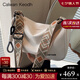 CALWAN KEODH斜挎包包女包2025新款春夏通勤枕頭單肩包休閑帆布包出行運(yùn)動包 【白色】小眾高顏值簡約大容量實(shí)用走心女生閨蜜