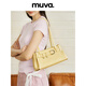 MUVA新款真皮腋下包機車(chē)風(fēng)簡(jiǎn)約女士單肩包輕奢小眾高級感5.17新品 奶油黃