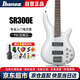 IBANEZ依班娜電貝斯SR300E-PW主動(dòng)拾音四弦貝司初學(xué)者入門男女學(xué)生BASS