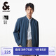 杰克·瓊斯（JACK&JONES） 杰克瓊斯24春季男款戶外圓領長袖抗沾濕性字母設計外套男士
