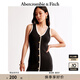 ABERCROMBIE & FITCH女裝24春秋款氣質(zhì)修身美式性感辣妹V領(lǐng)無袖連衣裙KI159-4522 黑色 XS 160/84A 標(biāo)準(zhǔn)版