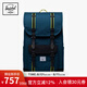 Herschel加拿大赫行 經(jīng)典系列Little America雙肩包通勤電腦背包 天青藍(lán)/經(jīng)典黑色/夜光黃 30升【裝16英寸電腦】