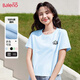 班尼路（Baleno）100%純棉短款短袖t恤打底衫女2025夏季女裝新款甜美可愛內(nèi)搭衣服