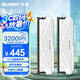 光威（Gloway）32GB(16GBx2) DDR4 3200 臺式機內(nèi)存條 天策 馬甲條 精選顆粒 CL18 皓月白