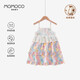 瑪米瑪卡（MOMOCO）女童夏裝連衣裙夏季波西米亞時尚吊帶裙 滿印  120 