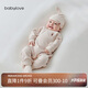 babylove新生兒連體衣春秋款純棉和尚服嬰兒衣服初生兒寶寶彩棉哈衣爬服