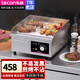 樂創(chuàng)（lecon）電扒爐商用小型煎牛扒 夜市創(chuàng)業(yè)擺攤鐵板燒商用設(shè)備 鐵板魷魚小型手抓餅小吃電熱燃氣 【小型款】中扒板-單控鍍鉻