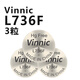 松然Vinnic L736F LR41紐扣電池 AG3 LR736 392兒童玩具歐姆龍溫度計(jì)電子 LR41/L736F  3粒