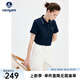 Navigare意大利小帆船女士T恤25春夏季新品休閑簡約POLO衫百搭時尚體恤衫 海軍藍 M