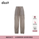 DZZIT地素防曬休閑褲可束腳工裝褲長(zhǎng)褲子女3J1Q4166D 淺灰色 S